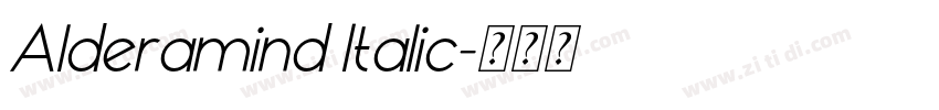 Alderamind Italic字体转换
